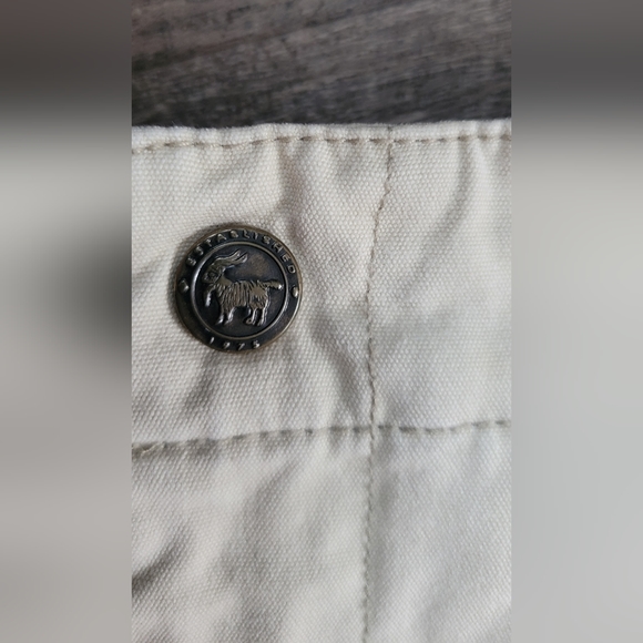 Vintg 80's Pants Women's 16 Khaki High Rise Straight Leg Pleated Elastic Waist - Picture 6 of 14